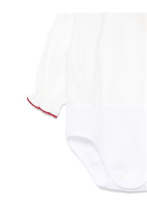 Set tutina e shorts bianco e bordeaux LA STUPENDERIA KIDS | TBCT04V14.